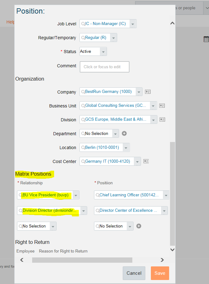 Position Org Chart In Successfactors